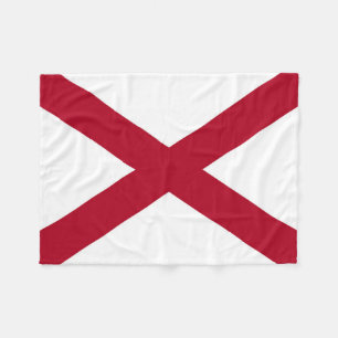 Staatsflagge Alabama Fleecedecke