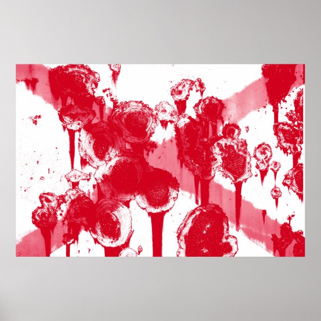Staatsflagge Alabama Grunge Poster (Vorne)