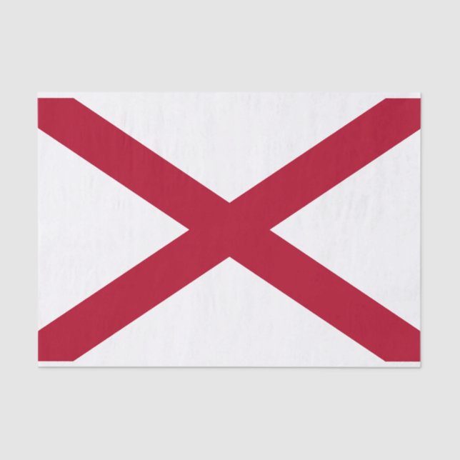 Staatsflagge Alabama Seidenpapier (Vorderseite)