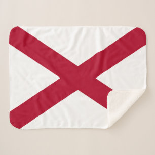 Staatsflagge Alabama Sherpadecke