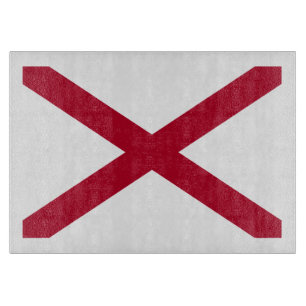 Staatsflagge Alabama, St. Andreas-Krimsonkreuz Schneidebrett