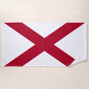 Staatsflagge Alabama Strandtuch