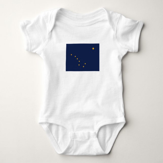 Staatsflagge Alaska Baby Strampler (Vorderseite)