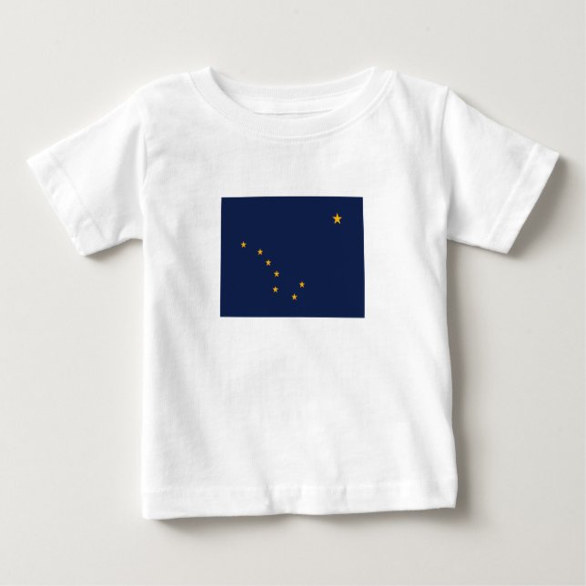 Staatsflagge Alaska Baby T-shirt (Vorderseite)