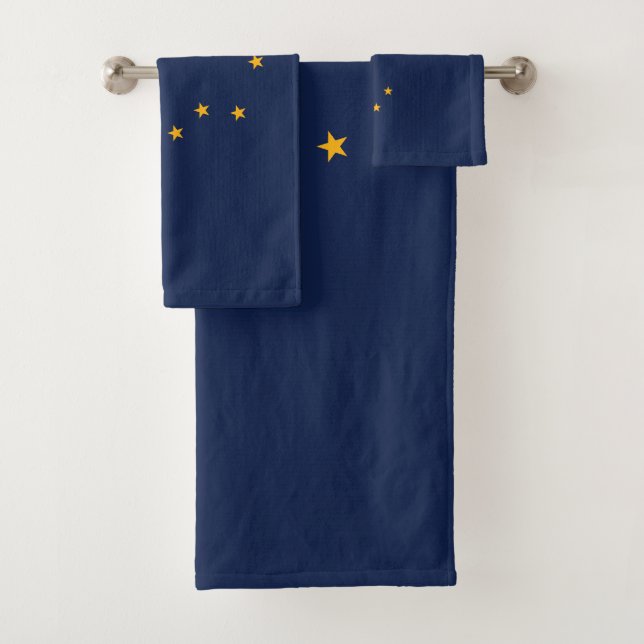 Staatsflagge Alaska Badhandtuch Set (Insitu)
