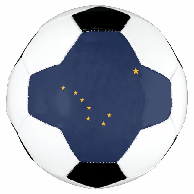 Staatsflagge Alaska Fußball (Vorderseite)