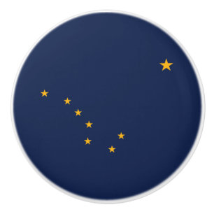 Staatsflagge Alaska Keramikknauf