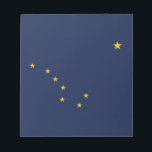 Staatsflagge Alaska Notizblock<br><div class="desc">Patriotische Alaska-Staatsflagge.</div>