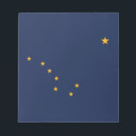 Staatsflagge Alaska Notizblock<br><div class="desc">Patriotische Alaska-Staatsflagge.</div>