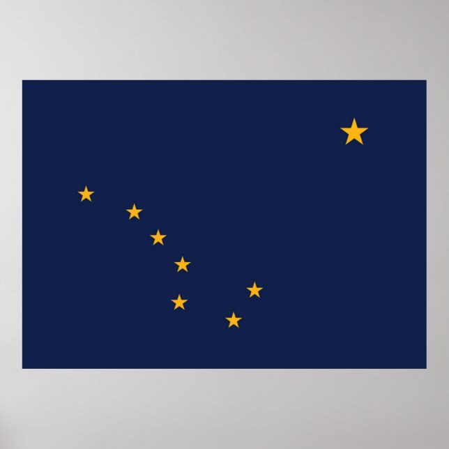 Staatsflagge Alaska Poster (Vorne)