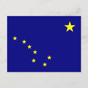 Staatsflagge Alaska Postkarte