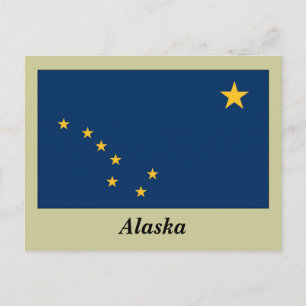 Staatsflagge Alaska Postkarte