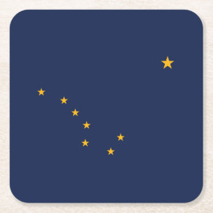 Staatsflagge Alaska Rechteckiger Pappuntersetzer