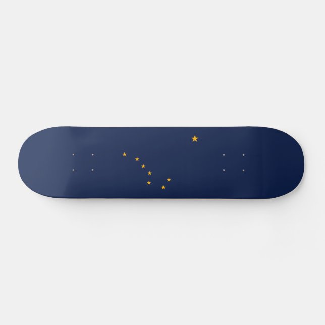Staatsflagge Alaska Skateboard (Horizontal)