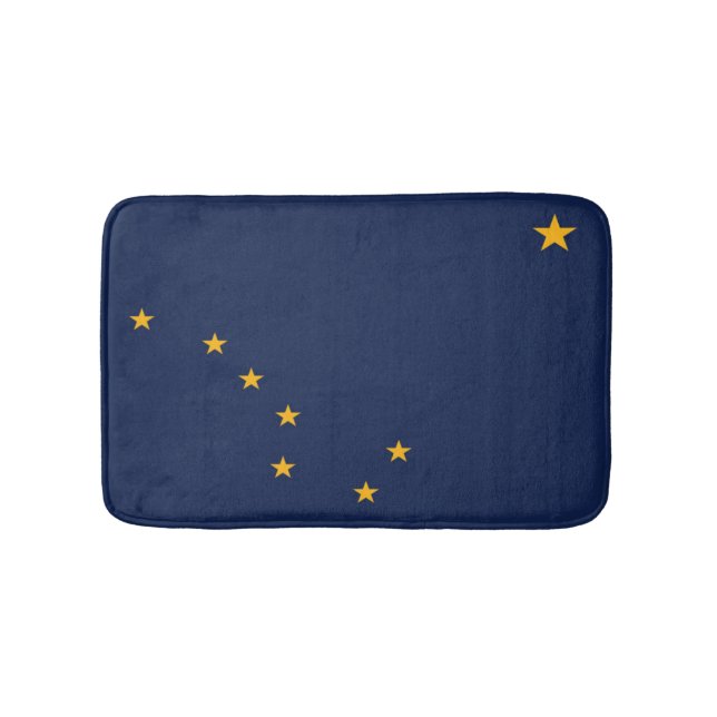 Staatsflagge Alaska, USA Badematte (Vorderseite)