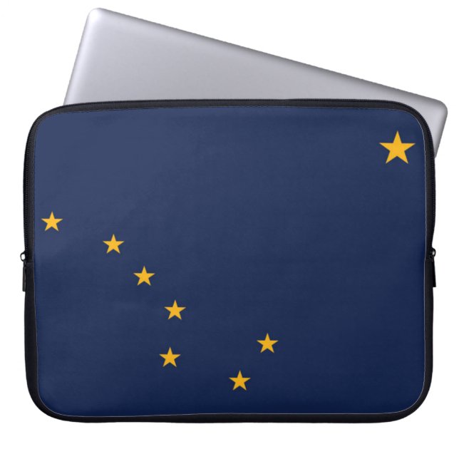 Staatsflagge Alaska, USA Laptopschutzhülle (Vorderseite)