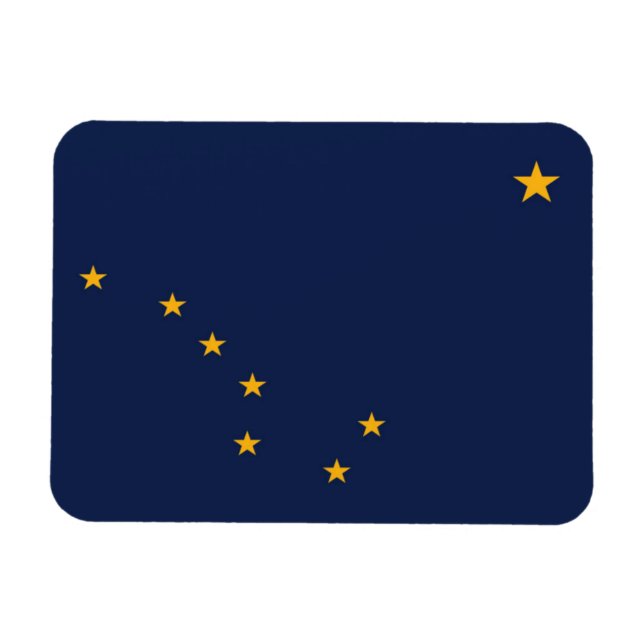 Staatsflagge Alaska, USA Magnet (Horizontal)