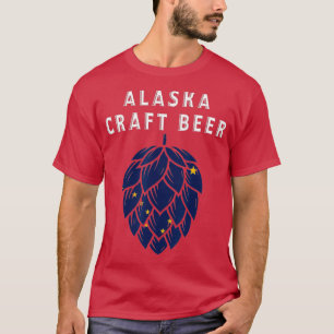 Staatsflagge Alaska Vereinte Staaten des Handwerks T-Shirt