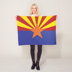 Staatsflagge Arizona, USA Fleecedecke