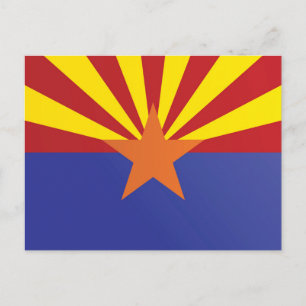 Staatsflagge Arizona, USA Postkarte
