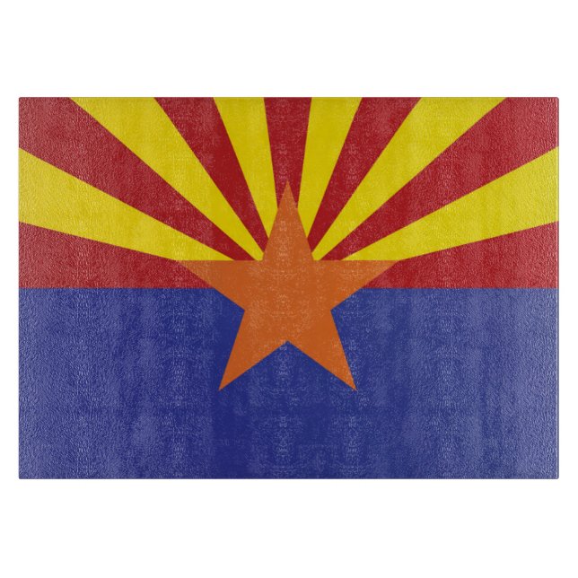 Staatsflagge Arizona, USA Schneidebrett (Vorderseite)