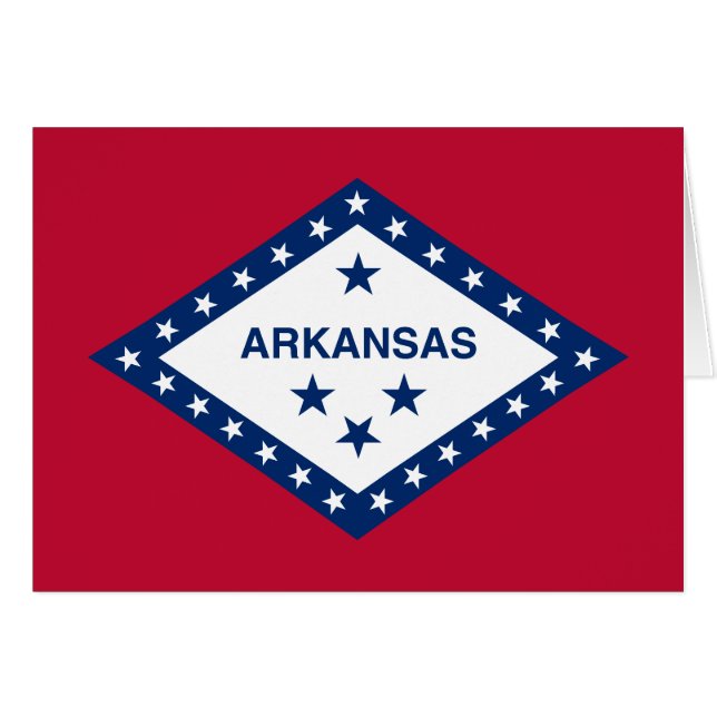 Staatsflagge Arkansas (Vorderseite (Horizontal))