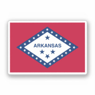 Staatsflagge Arkansas Aufkleber