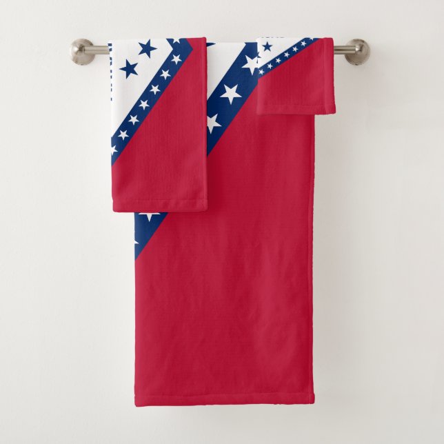 Staatsflagge Arkansas Badhandtuch Set (Insitu)