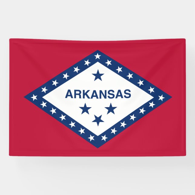 Staatsflagge Arkansas Banner (Horizontal)