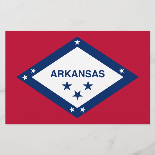 Staatsflagge Arkansas Briefpapier (Vorderseite)