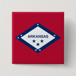 Staatsflagge Arkansas Button