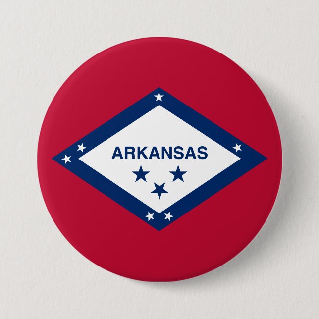 Staatsflagge Arkansas Button (Vorderseite)