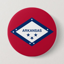 Staatsflagge Arkansas Button