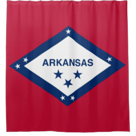Staatsflagge Arkansas Duschvorhang