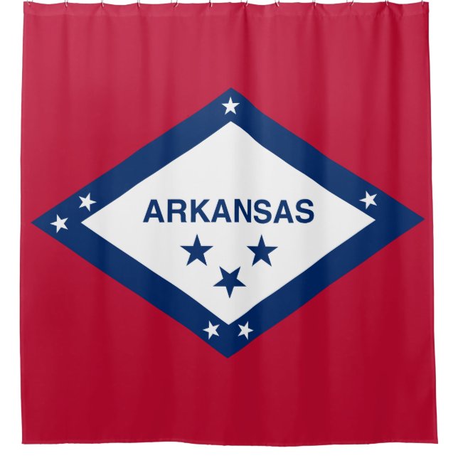 Staatsflagge Arkansas Duschvorhang (Vorderseite)