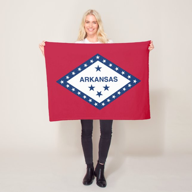 Staatsflagge Arkansas Fleecedecke (Beispiel)