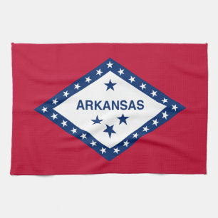 Staatsflagge Arkansas Geschirrtuch