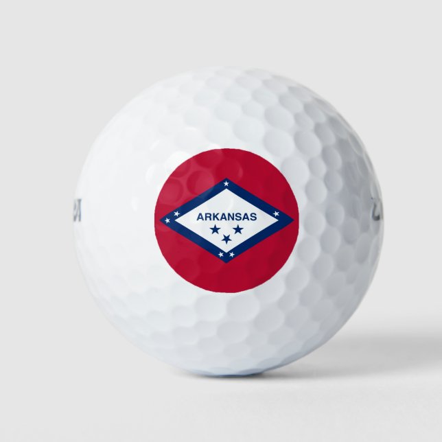 Staatsflagge Arkansas Golfball (Vorderseite)