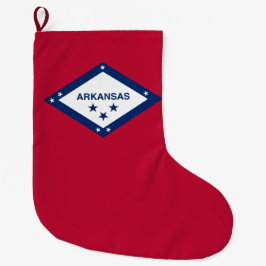 Staatsflagge Arkansas Großer Weihnachtsstrumpf