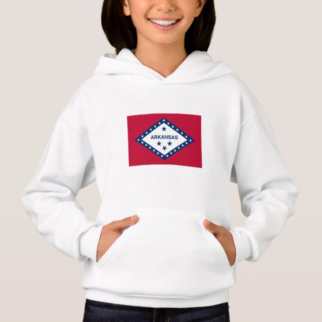 Staatsflagge Arkansas Hoodie (Vorderseite)