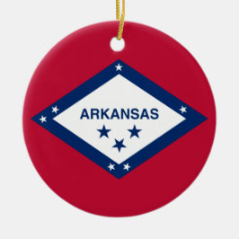 Staatsflagge Arkansas Keramik Ornament