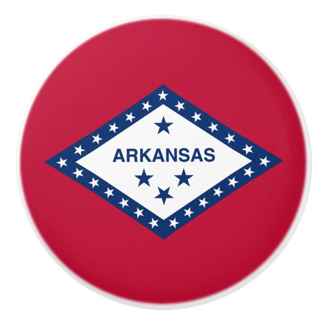 Staatsflagge Arkansas Keramikknauf (Vorderseite)