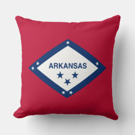 Staatsflagge Arkansas Kissen