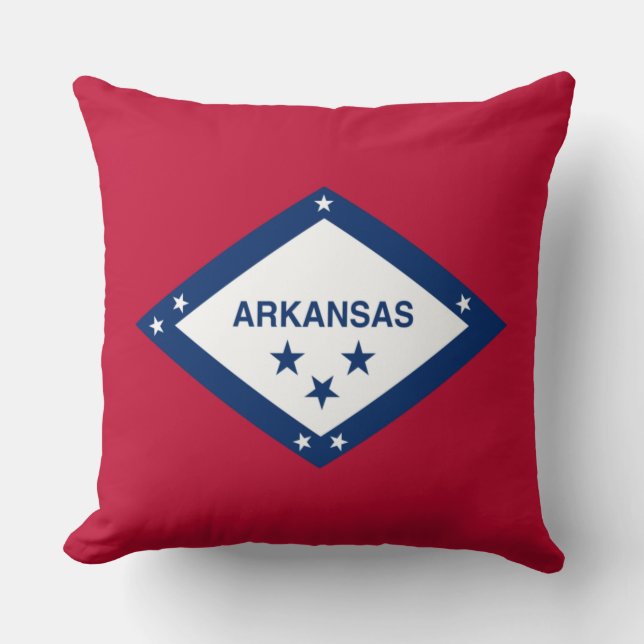 Staatsflagge Arkansas Kissen (Vorderseite)