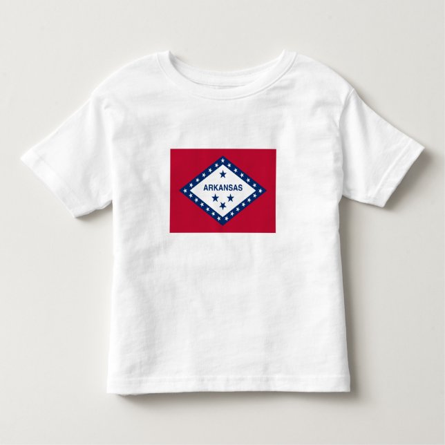 Staatsflagge Arkansas Kleinkind T-shirt (Vorderseite)