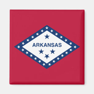 Staatsflagge Arkansas Magnet