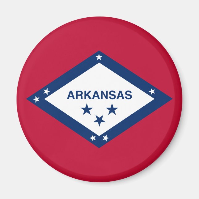 Staatsflagge Arkansas Magnet (Vorne)