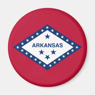Staatsflagge Arkansas Magnet