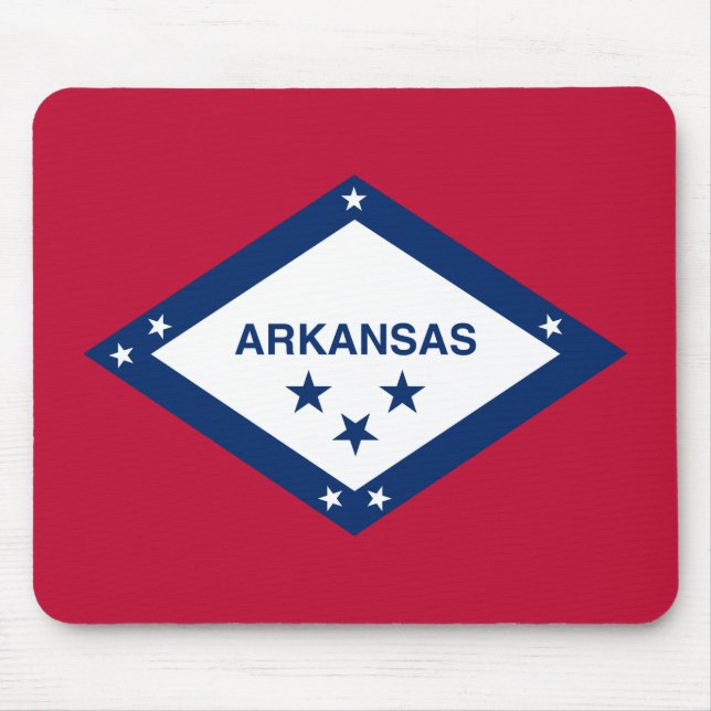 Staatsflagge Arkansas Mousepad (Vorne)