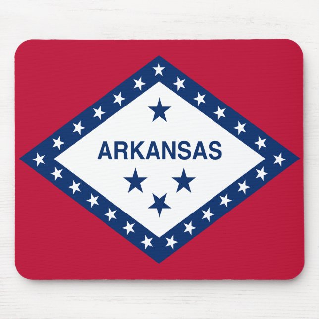 Staatsflagge Arkansas Mousepad (Vorne)